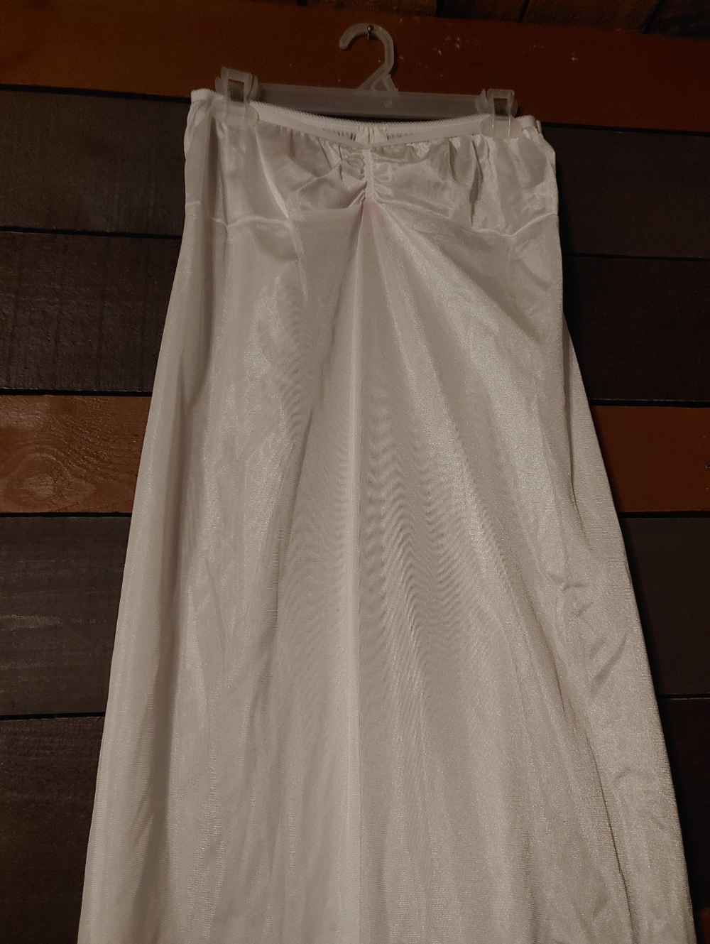 NWOT XL White Strapless Full Long Slip - Picture 4 of 8